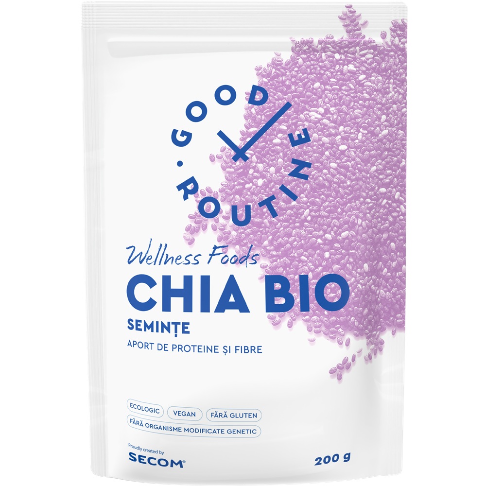 Seminte de Chia Bio Good Routine, 200 g, Secom