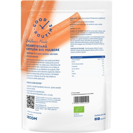 Pulbere de scortisoara Ceylon bio Good Routine, 60 g, Secom 712257