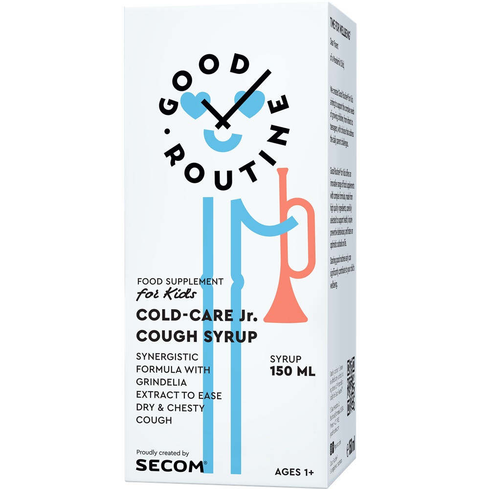 Sirop pentru copii Cold-Care Jr Cough Syrup Good Routine, 150 ml, Secom