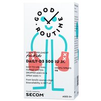 Vitamina D3 pentru copii Daily-D3 Jr Good Routine, 500 IU, 15 ml, Secom