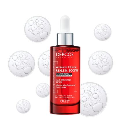 Serum capilar cu efect de regenerare Aminexil Clinical R.E.G.E.N. Booster Dercos, 90 ml, Vichy 662607