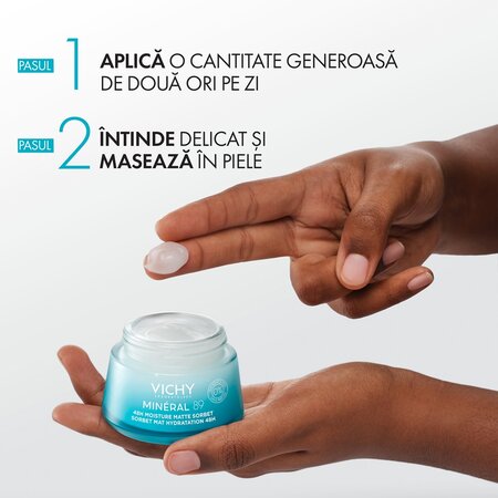 Serbet pentru ten hidratant si matifiant Mineral 89, 50 ml, Vichy 662621