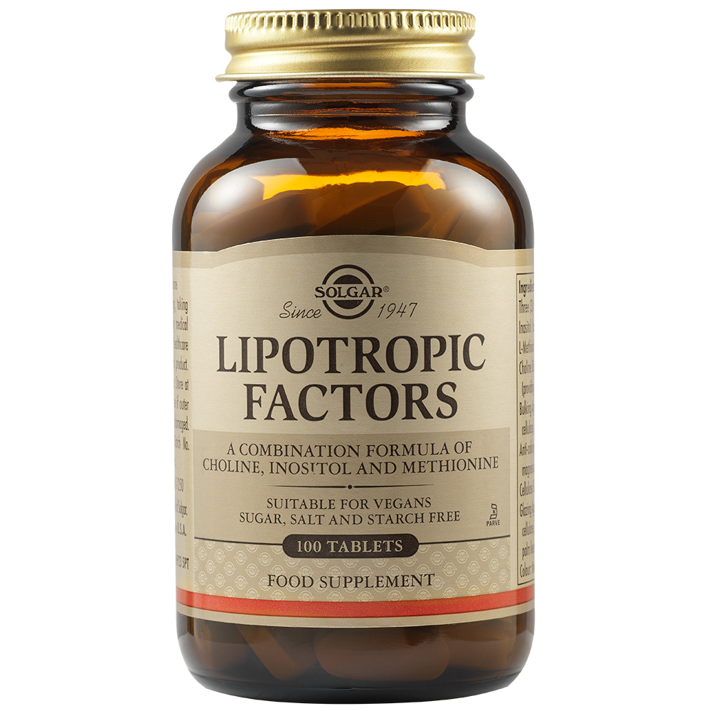 Factori Lipotropici, 100 tablete, Solgar