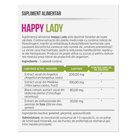 Happy Lady, 30 capsule, Parapharm 690199