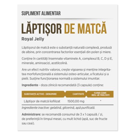 Laptisor de Matca, 30 capsule, Parapharm 690537