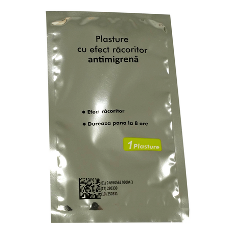 Plasturi antimigrena Augama, 5x12 cm, 4 bucati, Henan Kangdi Medical 662868