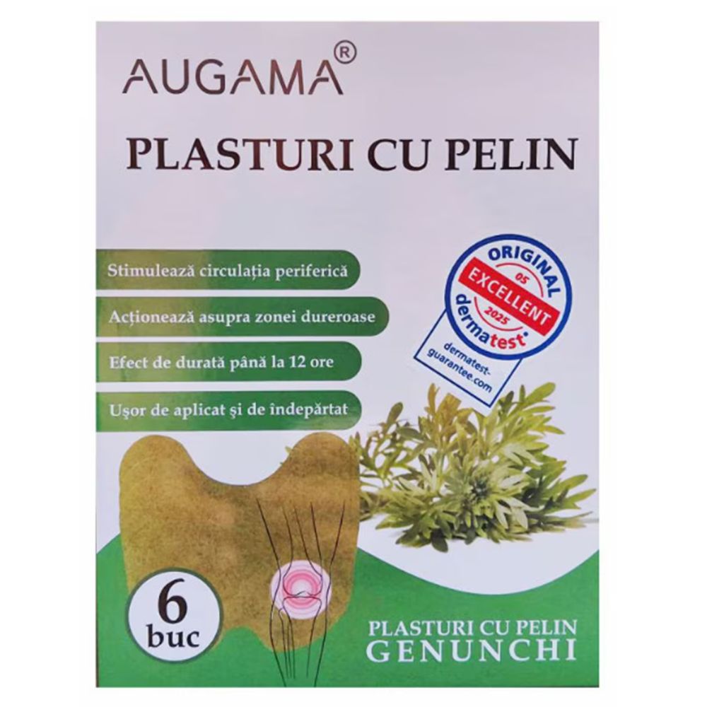 Plasturi cu pelin pentru genunchi Augama, 6 bucati, Henan Kangdi Medical