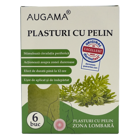 Plasturi cu pelin pentru zona lombara Augama, 6 bucati, Henan Kangdi Medical