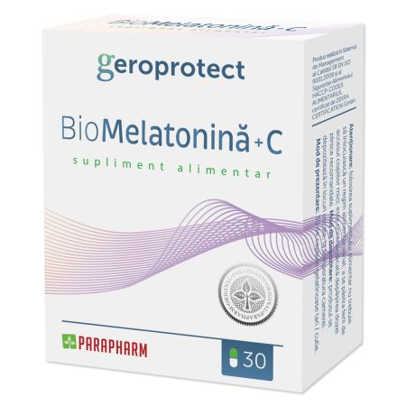 Bio-Melatonina+C, 30 capsule, Parapharm