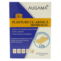 Plasturi cu arnica si hidrogel Augama, 10x14 cm, 10 bucati, Henan Kangdi Medical