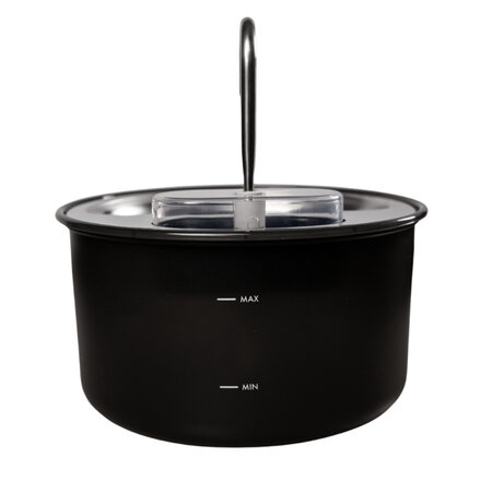 Fantana de apa tip robinet, neagra, pentru caini si pisici, cu functie de filtrare a apei, SHAW 662986