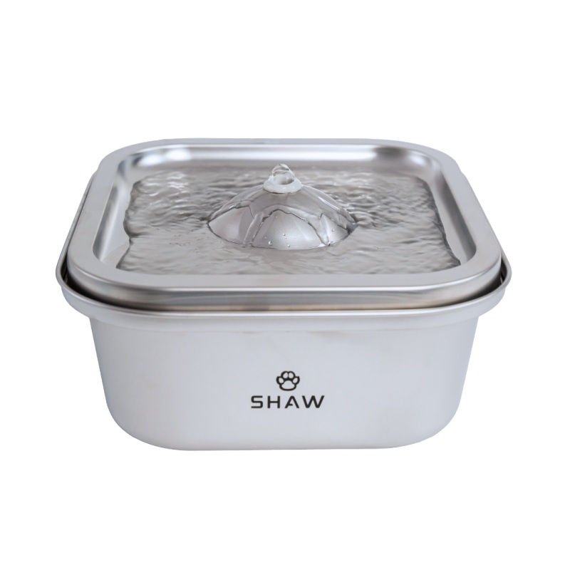 Fantana de apa argintie cu aplicatie mobila si sistem de filtrare Smart WF008, 4 L, SHAW