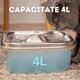 Fantana de apa argintie cu aplicatie mobila si sistem de filtrare Smart WF008, 4 L, SHAW 663030