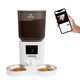 Hranitor automat smart, alb, pentru caini si pisici, aplicatie mobila, programare hranire, camera reglabila, SHAW 663040