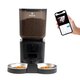 Hranitor automat smart, negru, pentru caini si pisici, aplicatie mobila, programare hranire, camera reglabila, SHAW 663044