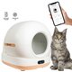 Litiera automata smart cu autocuratare pentru pisici Ultra, bej, 7 litri, Shaw 663060