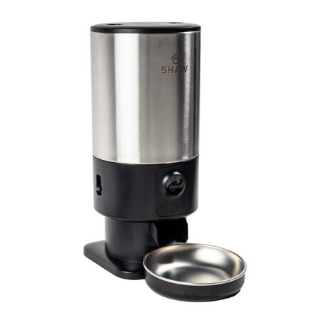 Hranitor automat smart, negru, pentru caini si pisici, aplicatie mobila, camera video night vision PRO V3, SHAW 663067