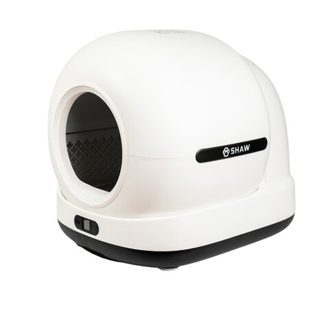 Litiera automata smart cu autocuratare pentru pisici, Ultra, negru, 7 litri, Shaw 663071