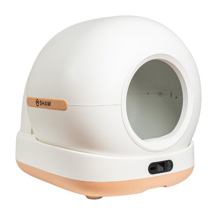 Litiera automata smart cu autocuratare si camera video pentru pisici Ultra View, bej, Shaw 663080