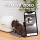 Litiera automata smart cu autocuratare si camera video pentru pisici, Ultra View, negru, 7 litri, Shaw 663094