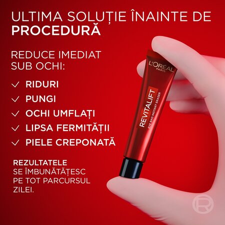 Crema corectoare pentru zona ochilor Revitalift Lase, 15 ml, L'Oreal Paris 663159
