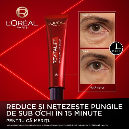 Crema corectoare pentru zona ochilor Revitalift Lase, 15 ml, L'Oreal Paris 663160