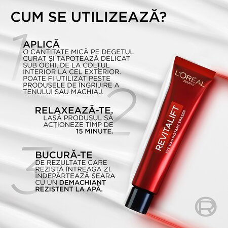 Crema corectoare pentru zona ochilor Revitalift Lase, 15 ml, L'Oreal Paris 663157