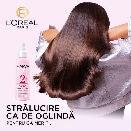 Serum pentru stralucirea parului Glycolic Gloss, 150 ml, Elseve 663167