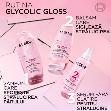 Serum pentru stralucirea parului Glycolic Gloss, 150 ml, Elseve 663171