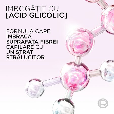 Sampon pentru stralucirea parului Glycolic Gloss, 400 ml, Elseve 663188