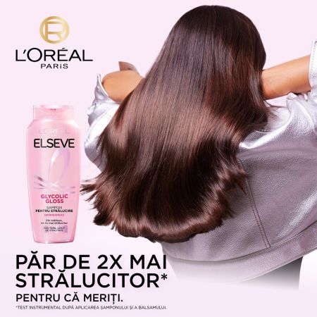 Sampon pentru stralucirea parului Glycolic Gloss, 250 ml, Elseve 663198