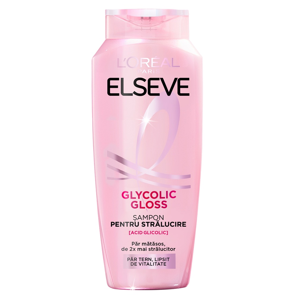 Sampon pentru stralucirea parului Glycolic Gloss, 250 ml, Eleseve