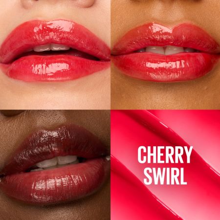 Balsam de buze cu pigmenti luminosi 04 Cherry Swirl Lifter Glaze, 3 g, Maybelline 663383