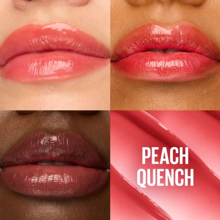 Balsam de buze cu pigmenti luminosi 05 Peach Quench Lifter Glaze, 3 g, Maybelline 663376