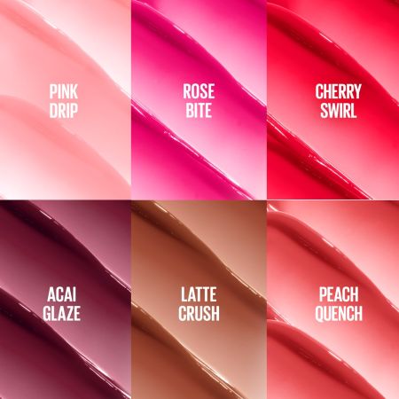 Balsam de buze cu pigmenti luminosi 08 Acai Lifter Glaze, 3 g, Maybelline 663392