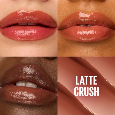 Balsam de buze cu pigmenti luminosi 09 Latte Crush Lifter Glaze, 3 g, Maybelline 663402