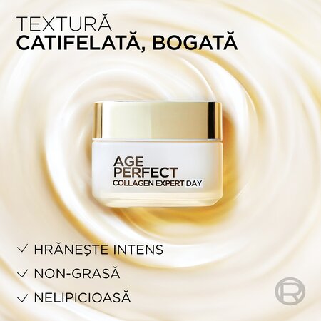 Crema de zi hidratanta cu colagen Age Perfect Collagen Expert, 50 ml, L'Oreal Paris 663442