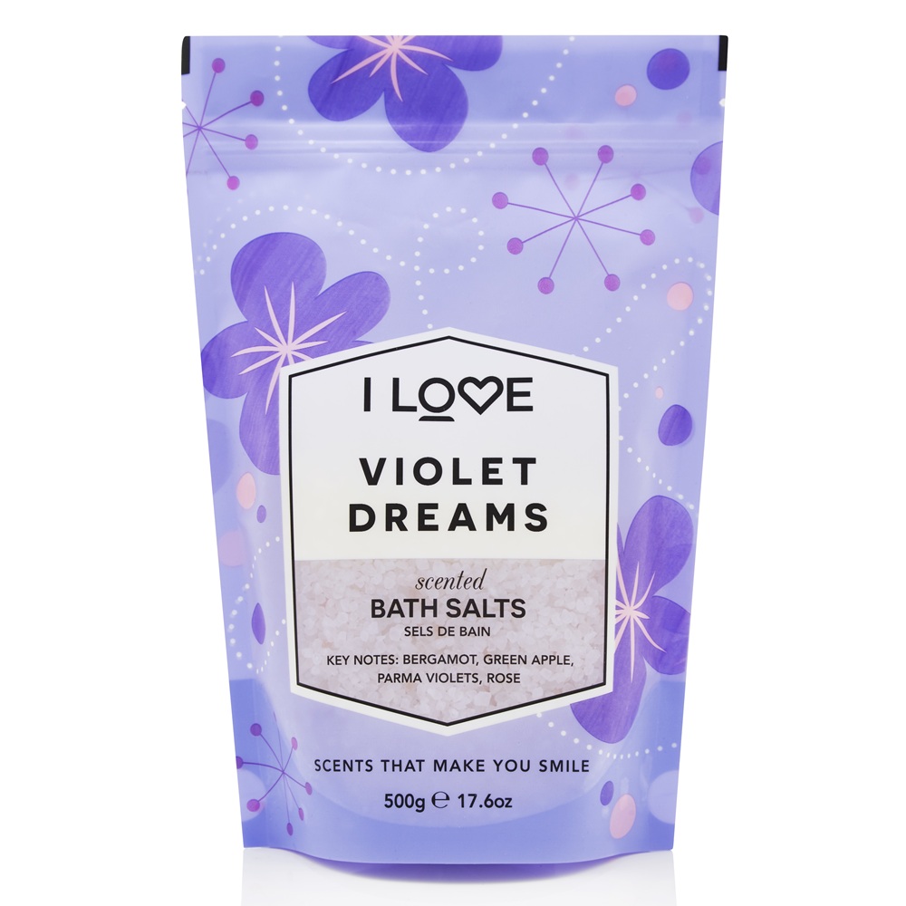 Sare de baie Violet Dreams Signature, 500 g, I Love