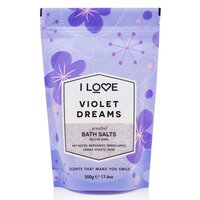 Sare de baie Violet Dreams Signature, 500 g, I Love