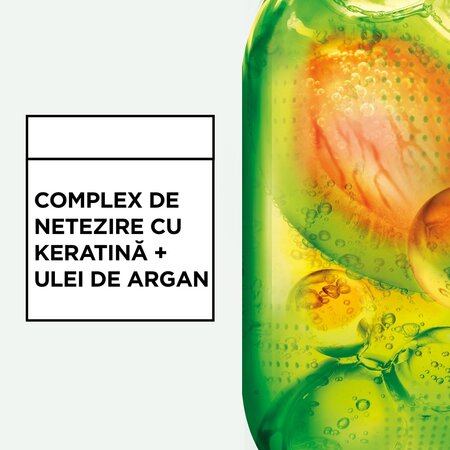 Ser pentru par neted si stralucitor Fructis Keratin Sleek, 50 ml, Garnier 663501