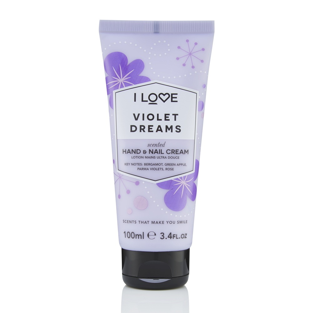 Crema de maini si unghii Violet Dreams Signature, 100 ml, I Love