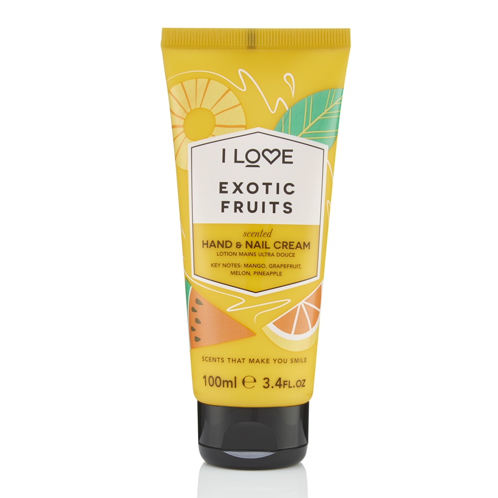Crema de maini si unghii Exotic Fruits Signature, 100 ml, I Love