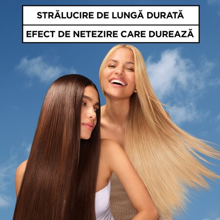 Balsam pentru par neted si stralucitor Fructis Keratin Sleek, 200 ml, Garnier 663541