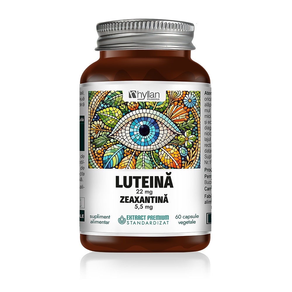 Luteina si Zeaxantina, 60 capsule vegetale, Hyllan Pharma