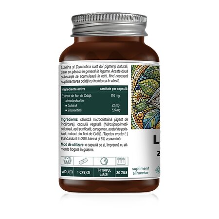 Luteina si Zeaxantina, 60 capsule vegetale, Hyllan Pharma 663601