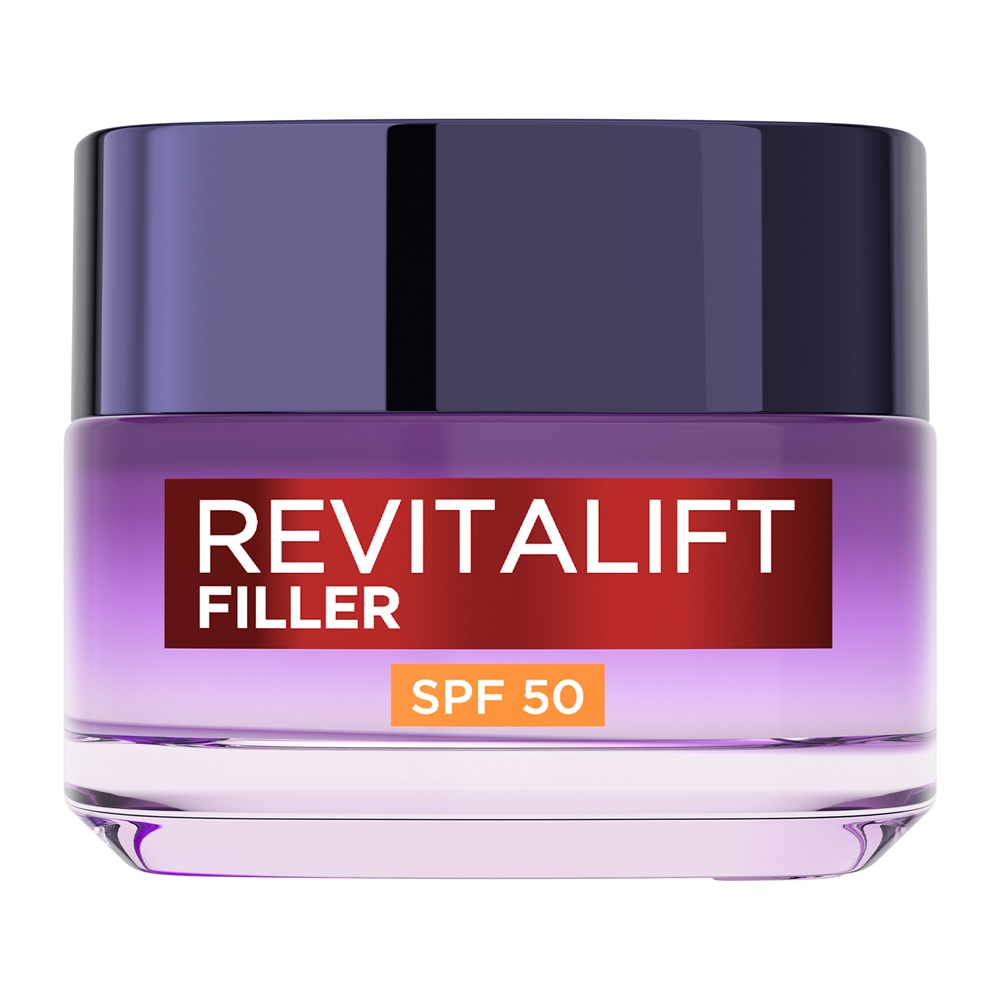 Crema antirid cu acid hialuronic si SPF 50 Revitalift Filler, 50 ml, L'Oreal Paris