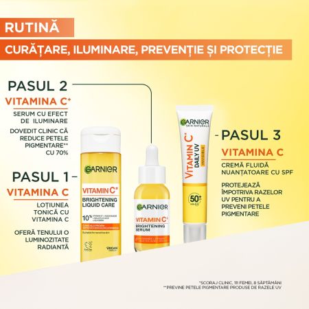 Lotiune tonica cu vitamina C, 120 ml, Garnier 663763