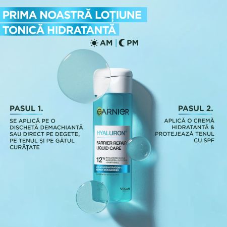 Lotiune tonica cu acid hialuronic, 120 ml, Garnier 663773