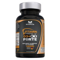 Vitamina D3 + K2 Premium Forte, 5000 UI, 60 capsule moi, Boost4Life