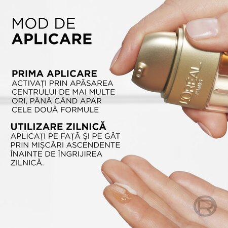Serum antirid pentru fermitate si luminozitate Age Perfect Duo, 30 ml, L'Oreal Paris 663804
